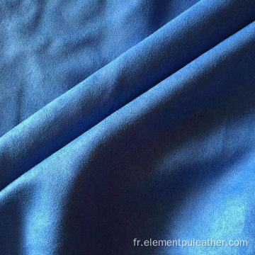 Présentoir à bijoux en microfibre bleu enveloppé élégant